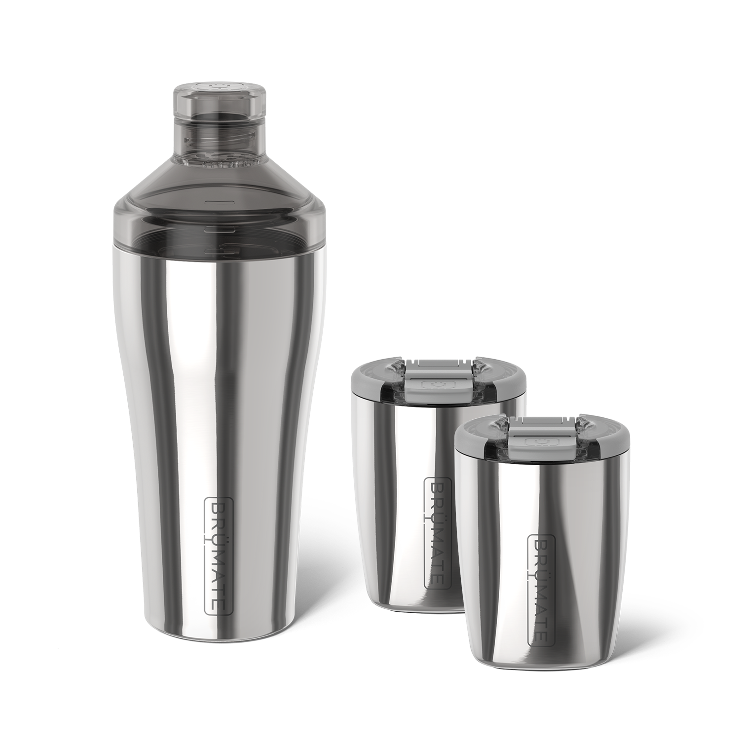 Cocktail Shaker + Rocks Bundle | Polished Stainless | 22/12oz - Fresh Finish