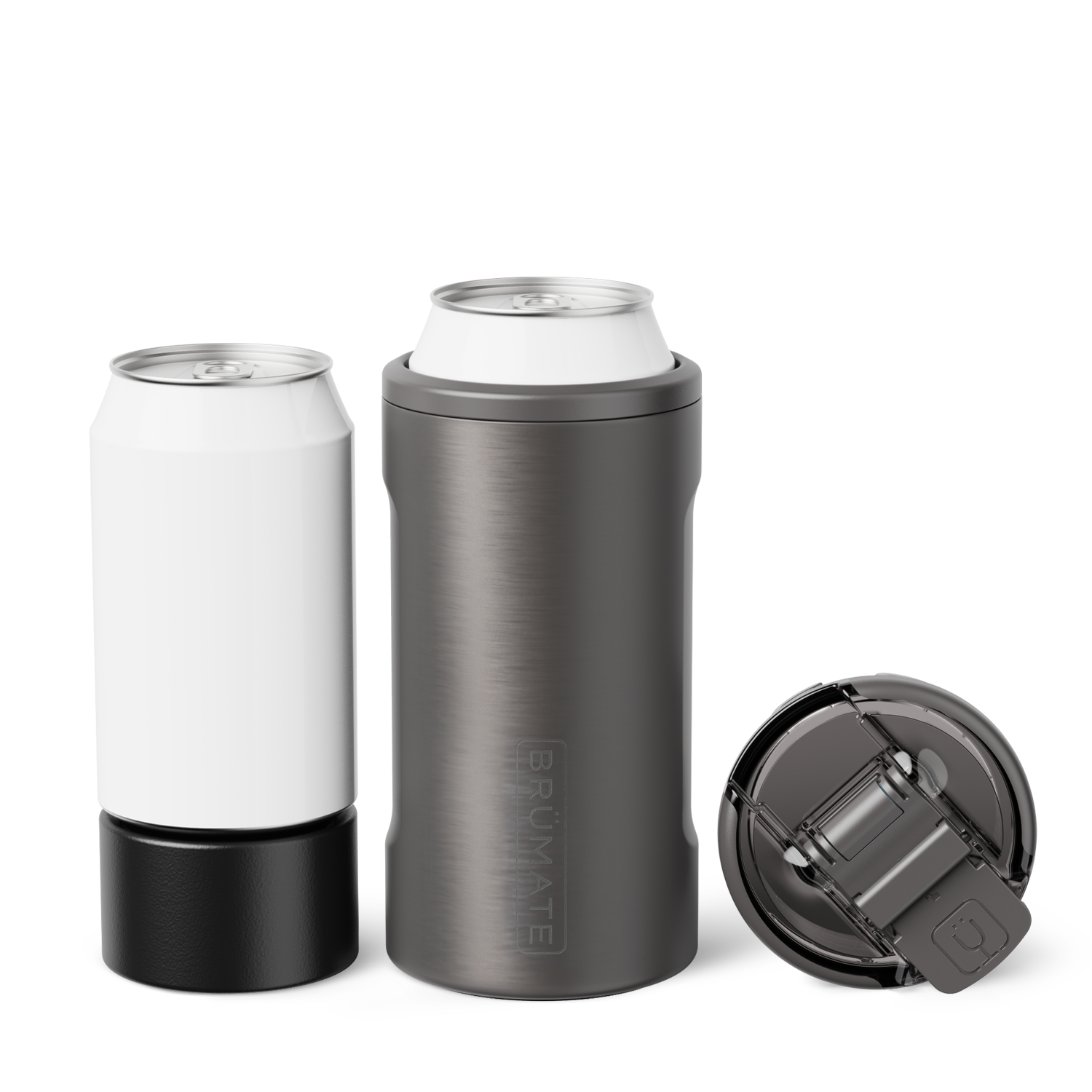 Hopsulator Trio | Black Stainless | 12/16oz Standard Cans - Fresh Finish