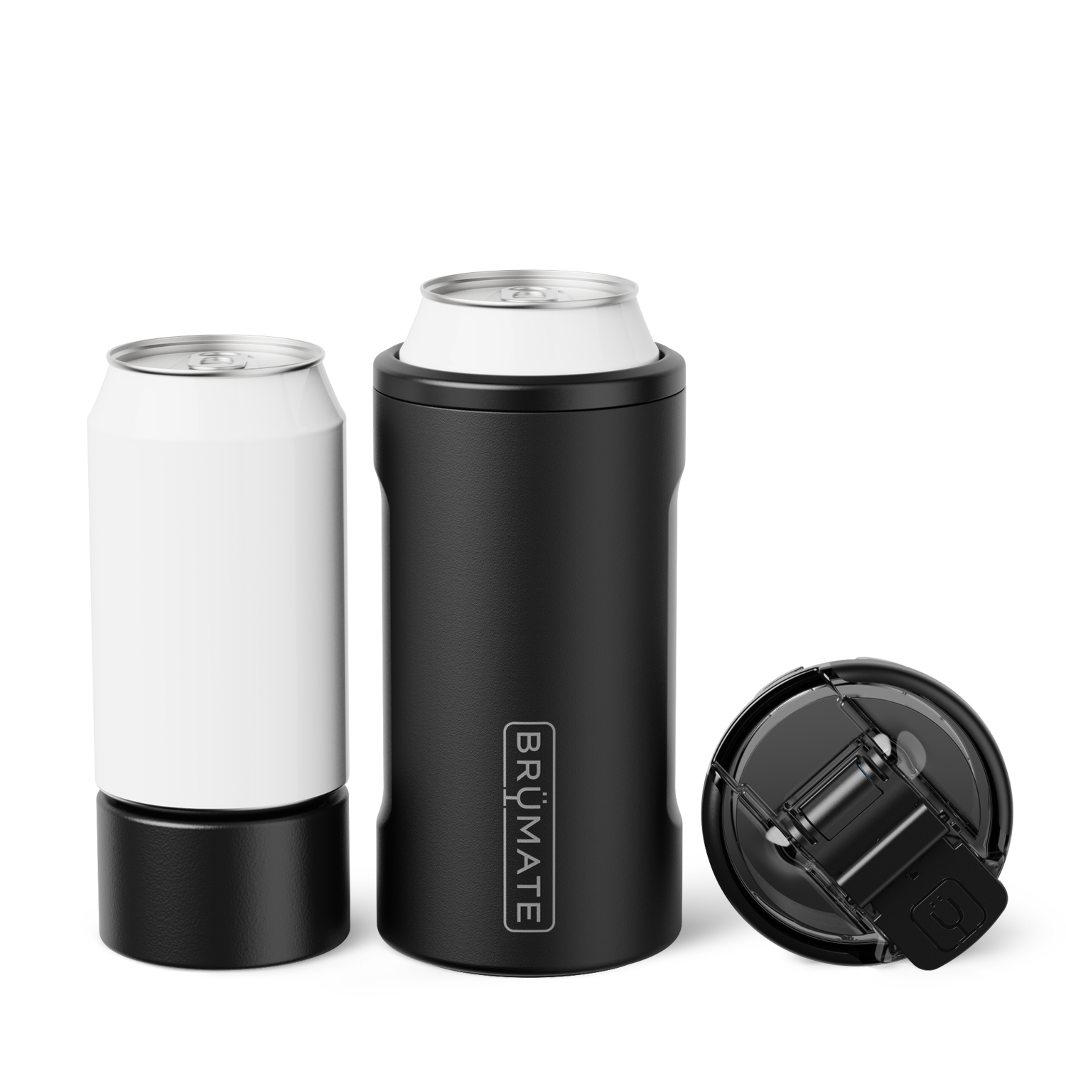 Hopsulator Trio | Matte Black | 12/16oz Standard Cans - Fresh Finish