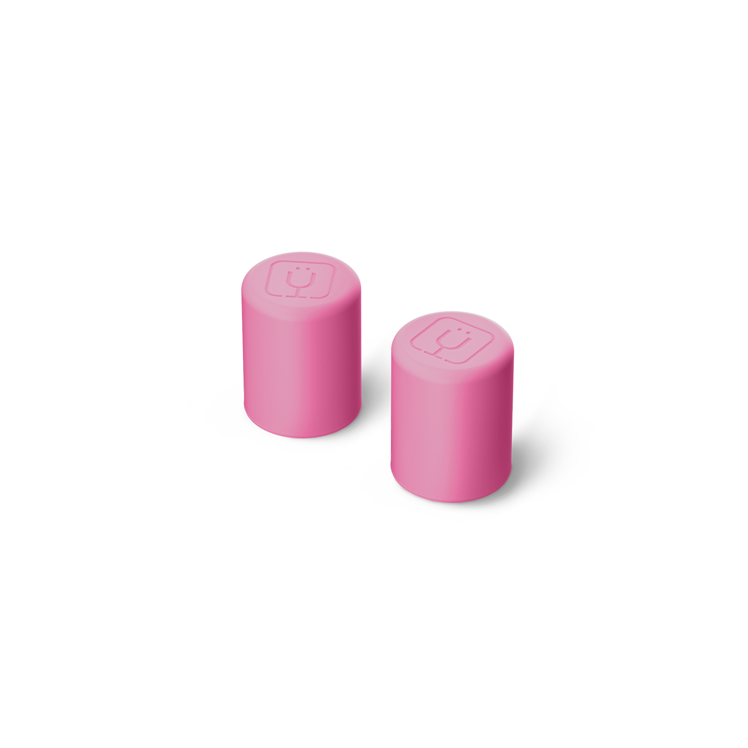 Magnetic Straw Cover | Pink Gingham | 2-Pack - Ready Sip