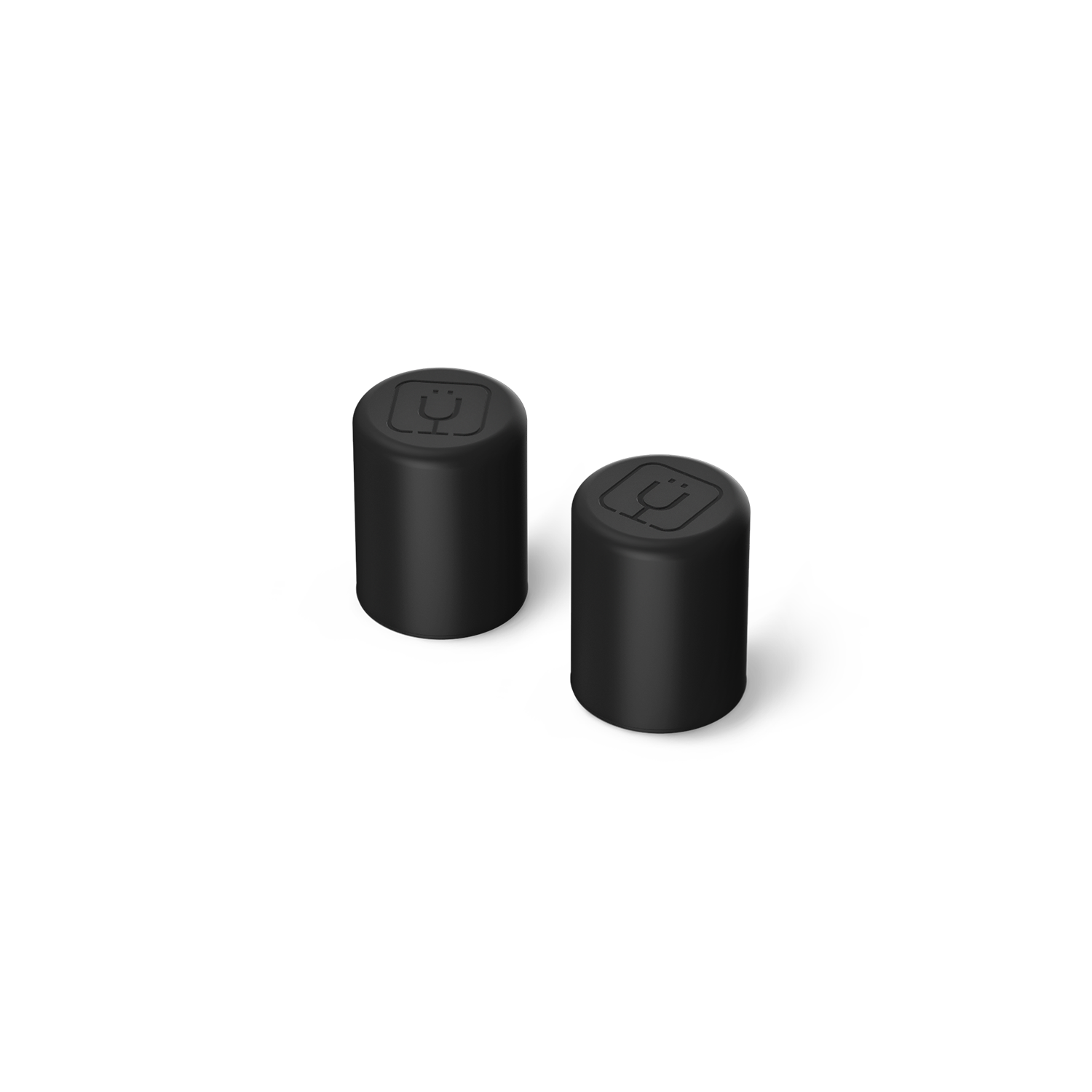 Magnetic Straw Cover | Black | 2-Pack - Quick Sip