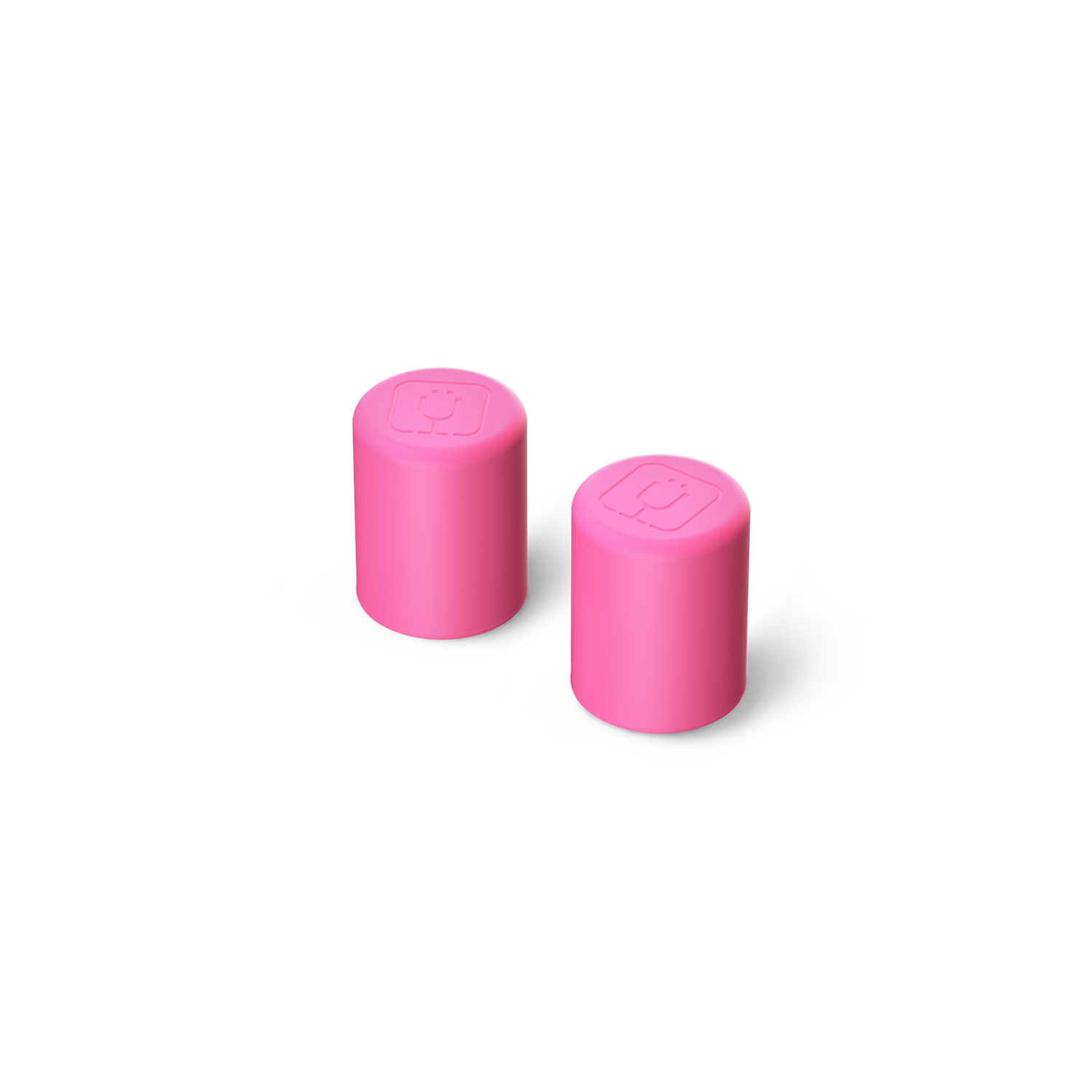 Magnetic Straw Cover | Neon Pink | 2-Pack - Fresh Flow