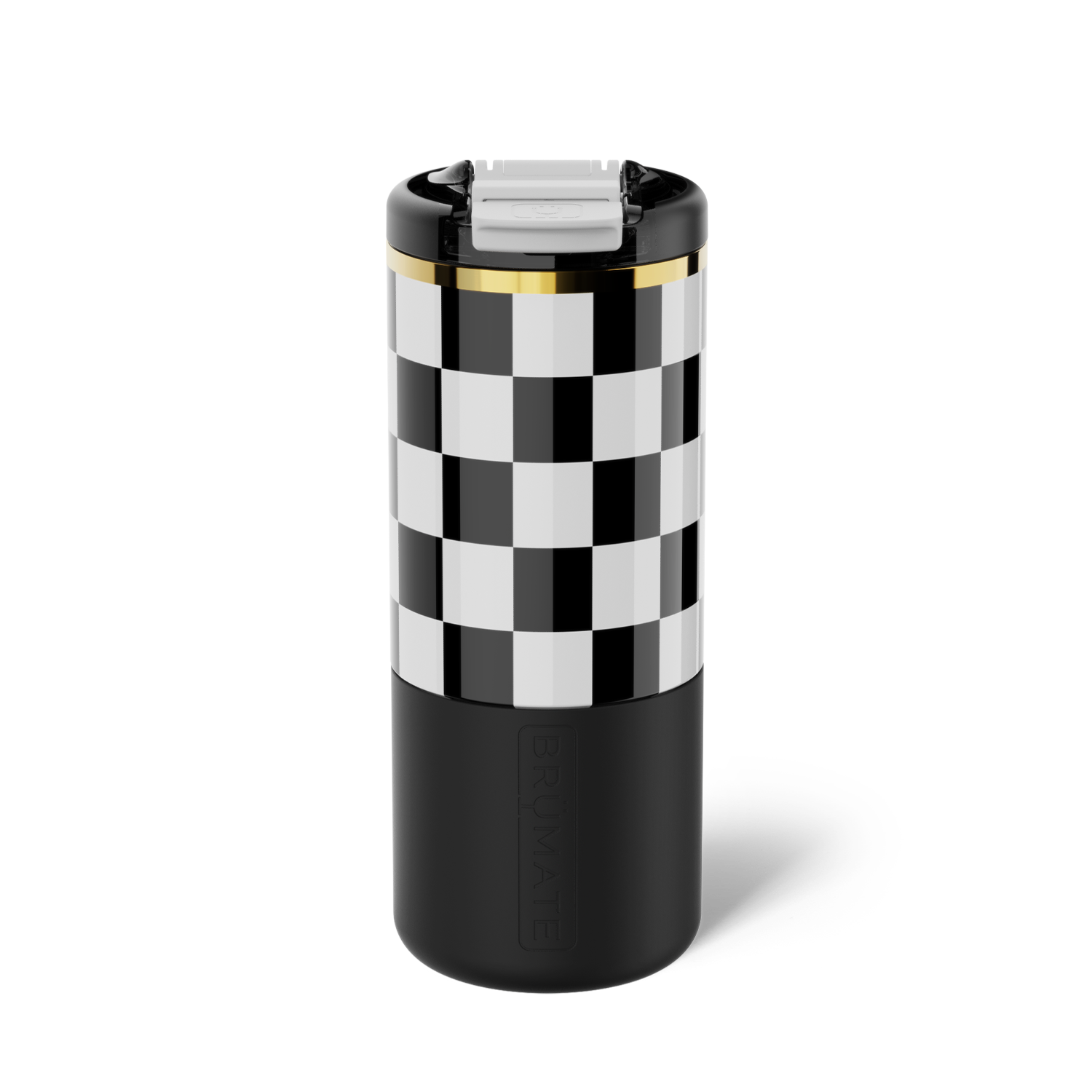 Strova 18oz | Black & White Checker - Fresh Finish
