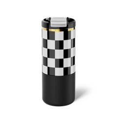 Strova 18oz | Black & White Checker - Fresh Finish