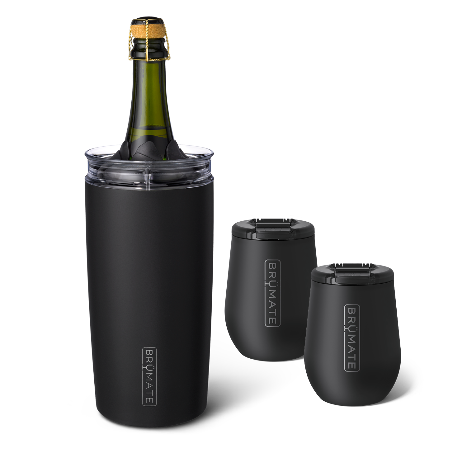 Bottle Chiller Bundle | Matte Black | 49/14oz - Daily Clean