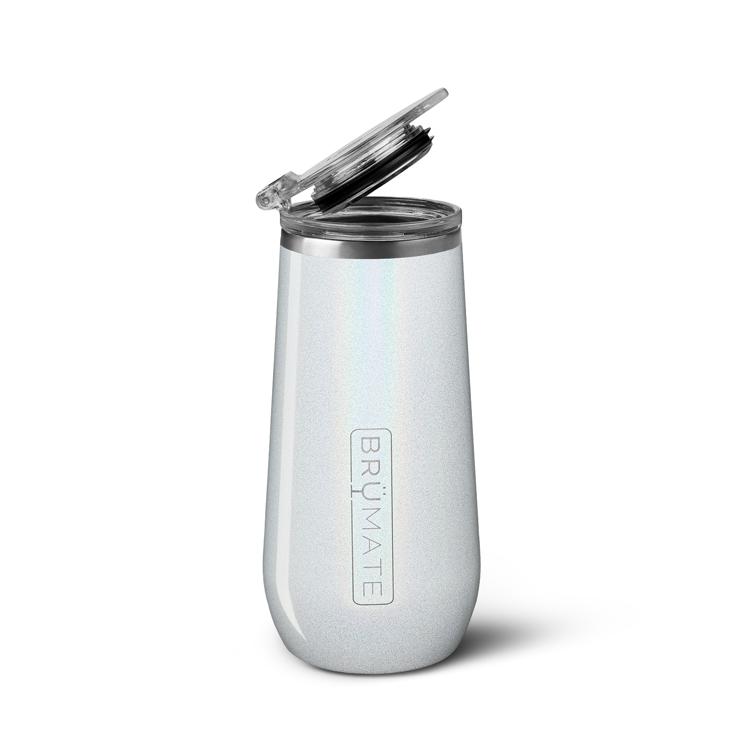 Champagne Flute | Glitter White | 12oz - Easy Entertaining